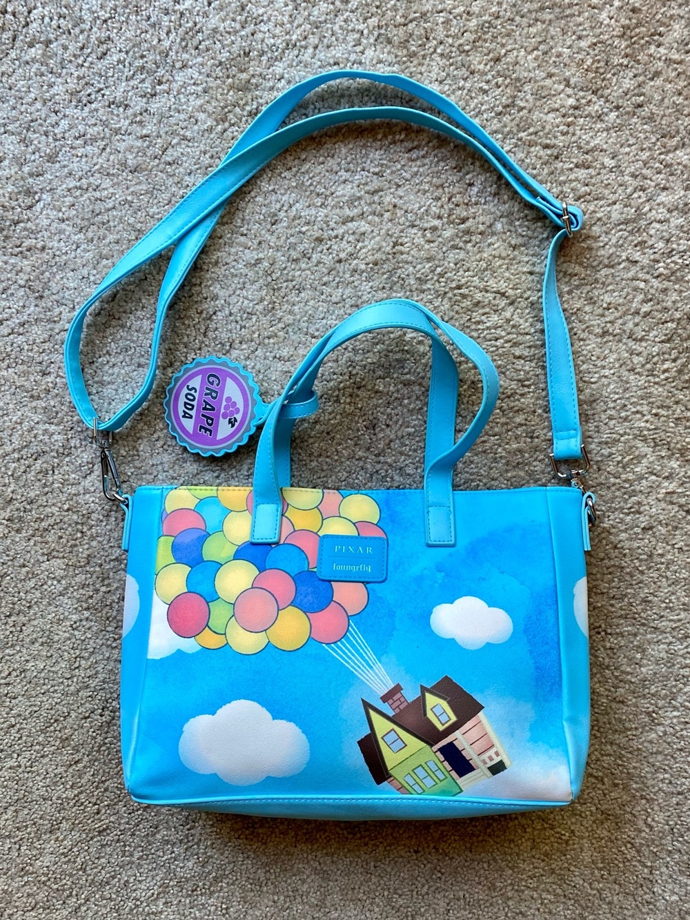 Loungefly Disney Pixar Up Balloon House Handbag Purse